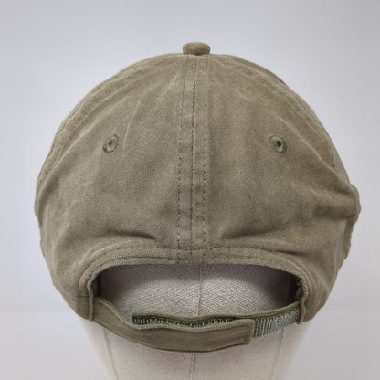 Dekalb Strapback Hat Brown One Size Adjustable Embroidered K-Products