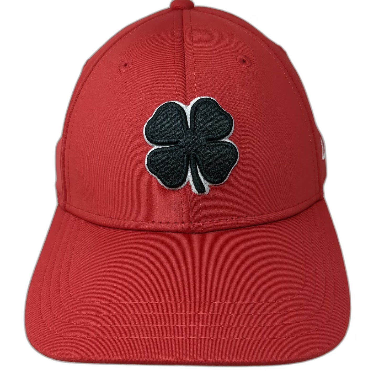 Black Clover Baseball Cap Red M Live Lucky Clover Logo Stretch Performance Hat