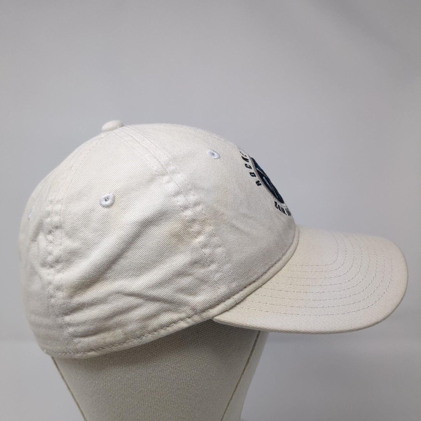 Roche Harbor San Juan Island Fitted Hat White Medium Embroidered 6 Panel Gear
