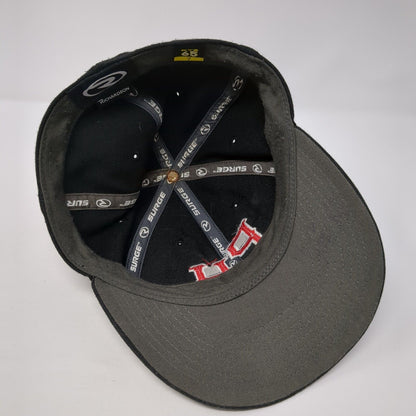PH Fitted Hat Black Size 7 Embroidered 6 Panel PTS65 Surge Richardson