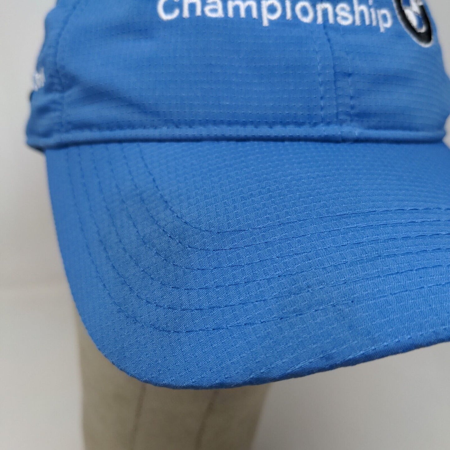 Ahead Men's Strapback Hat Blue Embroidered Crooked Stick BMW Championship Logo