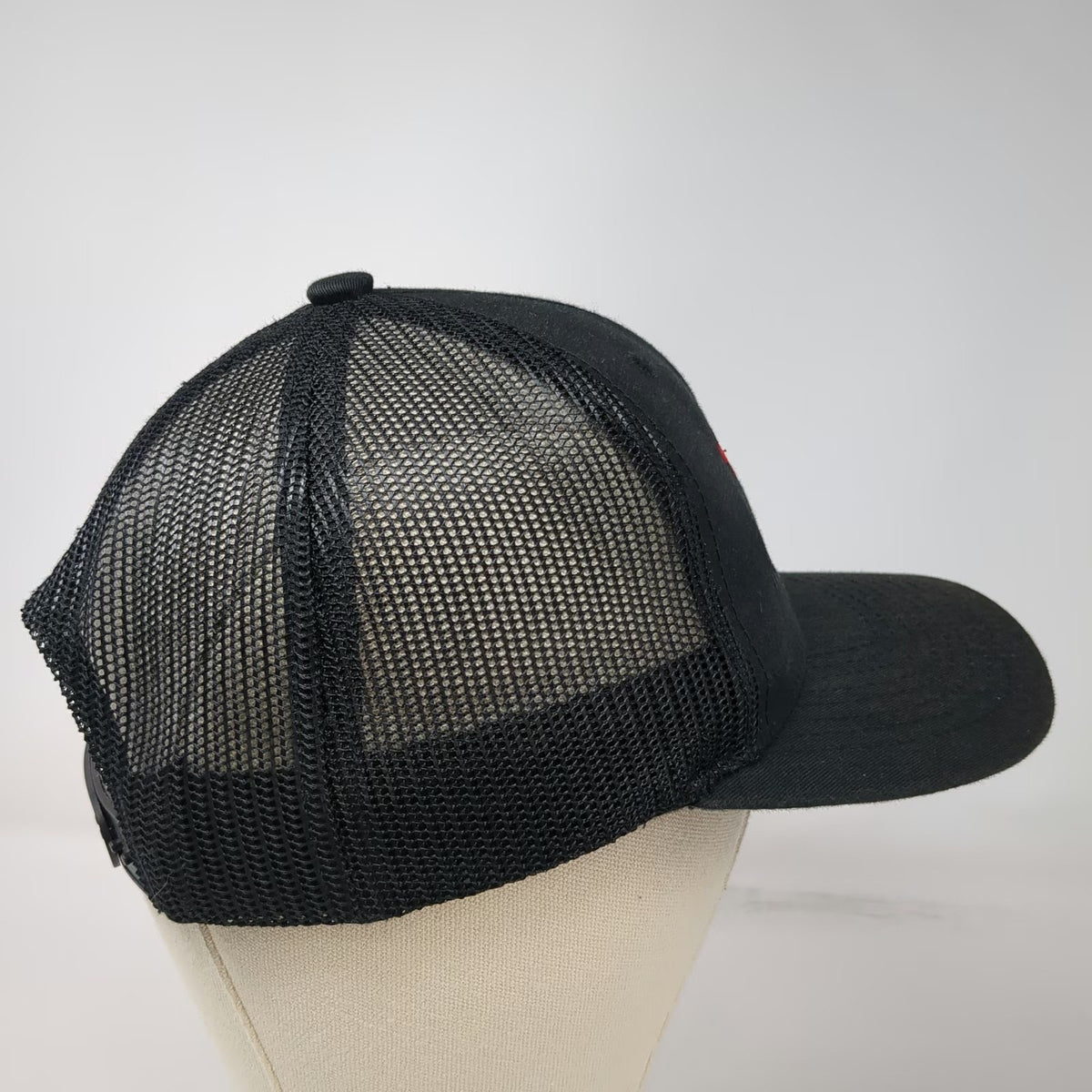 Trucker Hat Black One Size No Excuses Fitness Gym Workout Mesh Snapback Hat