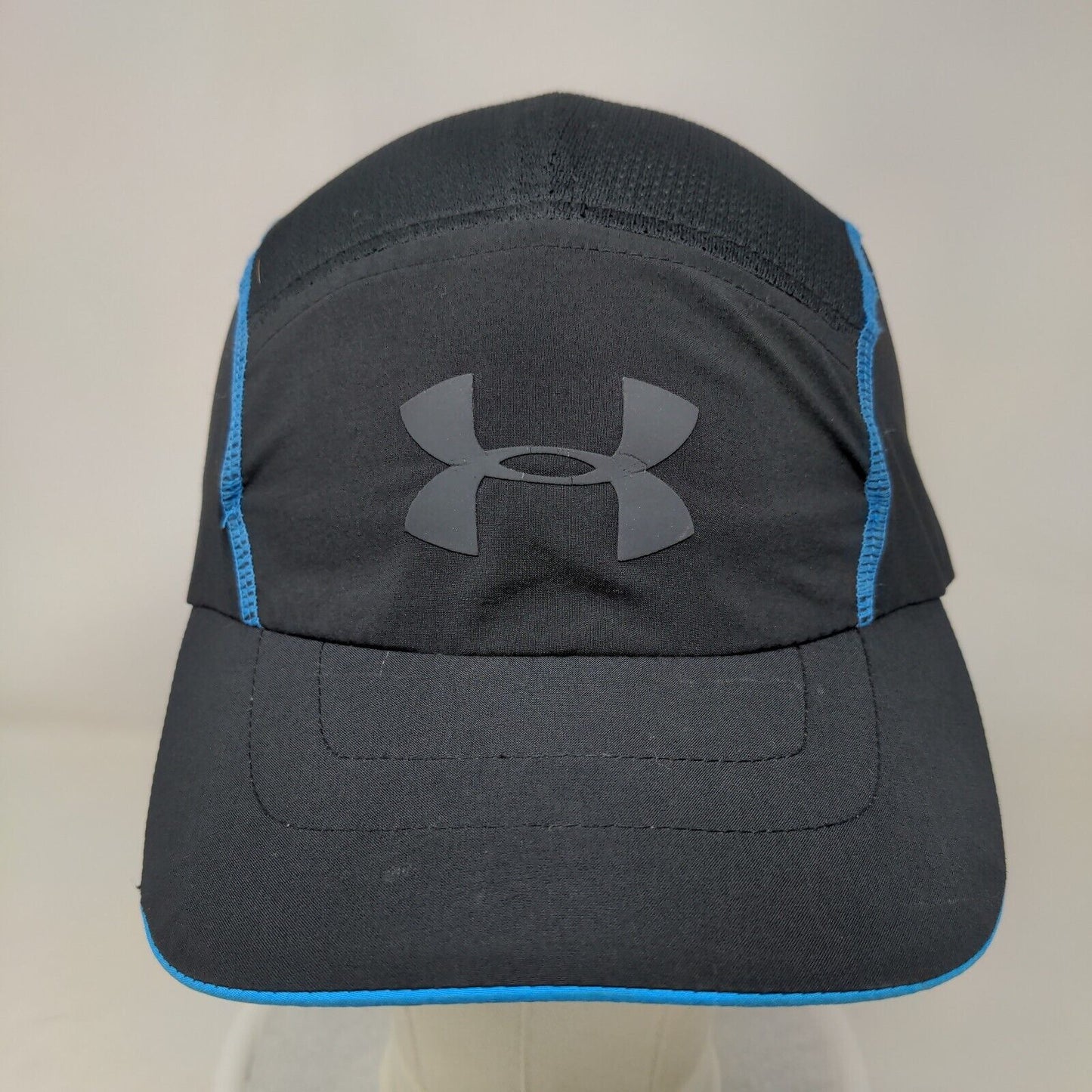 Under Armour Strapback Running Cap Black OSFA Adjustable Breathable Mesh
