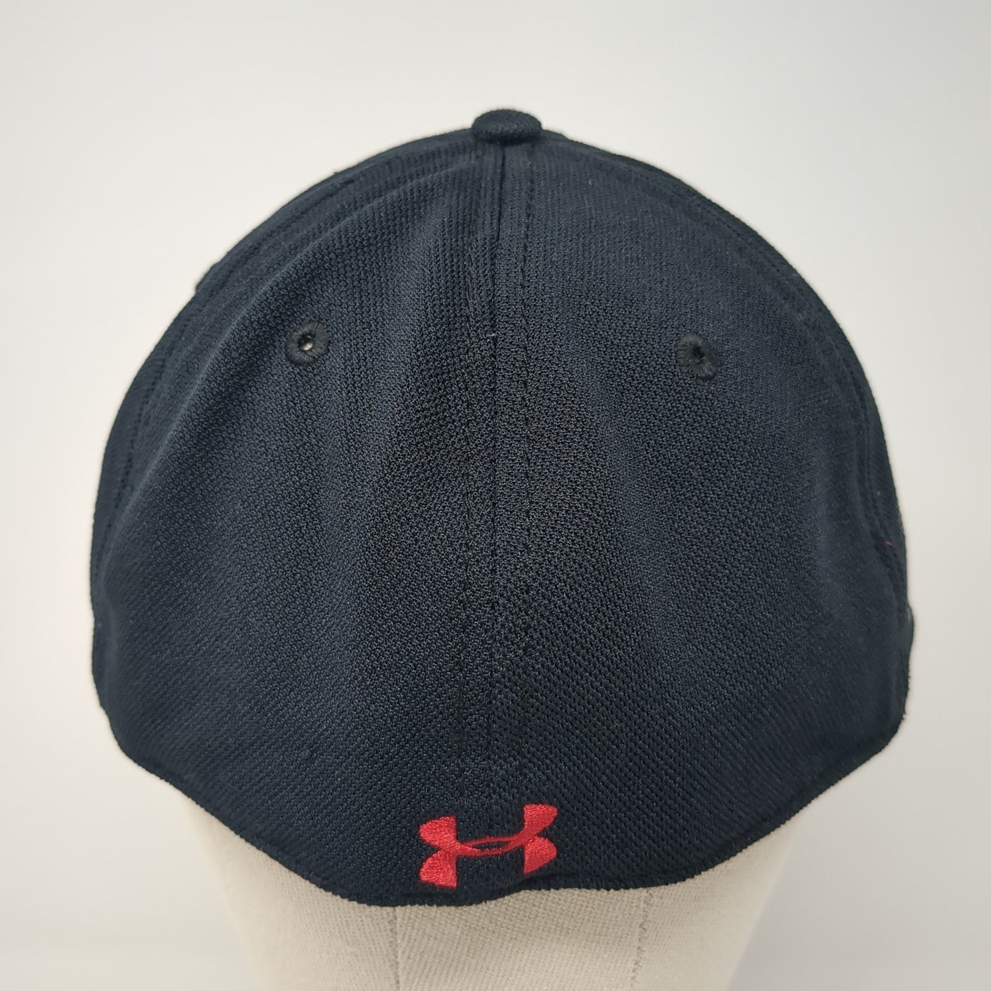 Under Armour Fitted Baseball Cap Black XL Lightweight Embroidered 6 Panel