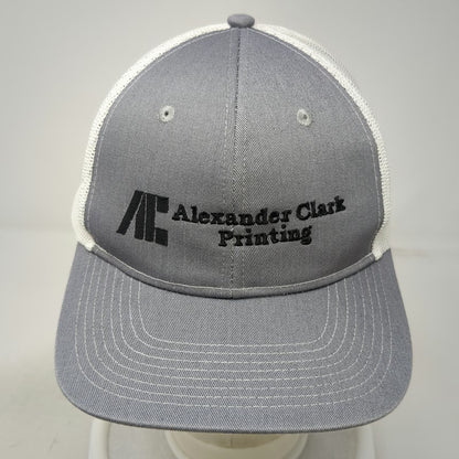 Port Authority Trucker Hat Gray White One Size Alexander Clark Printing Mesh