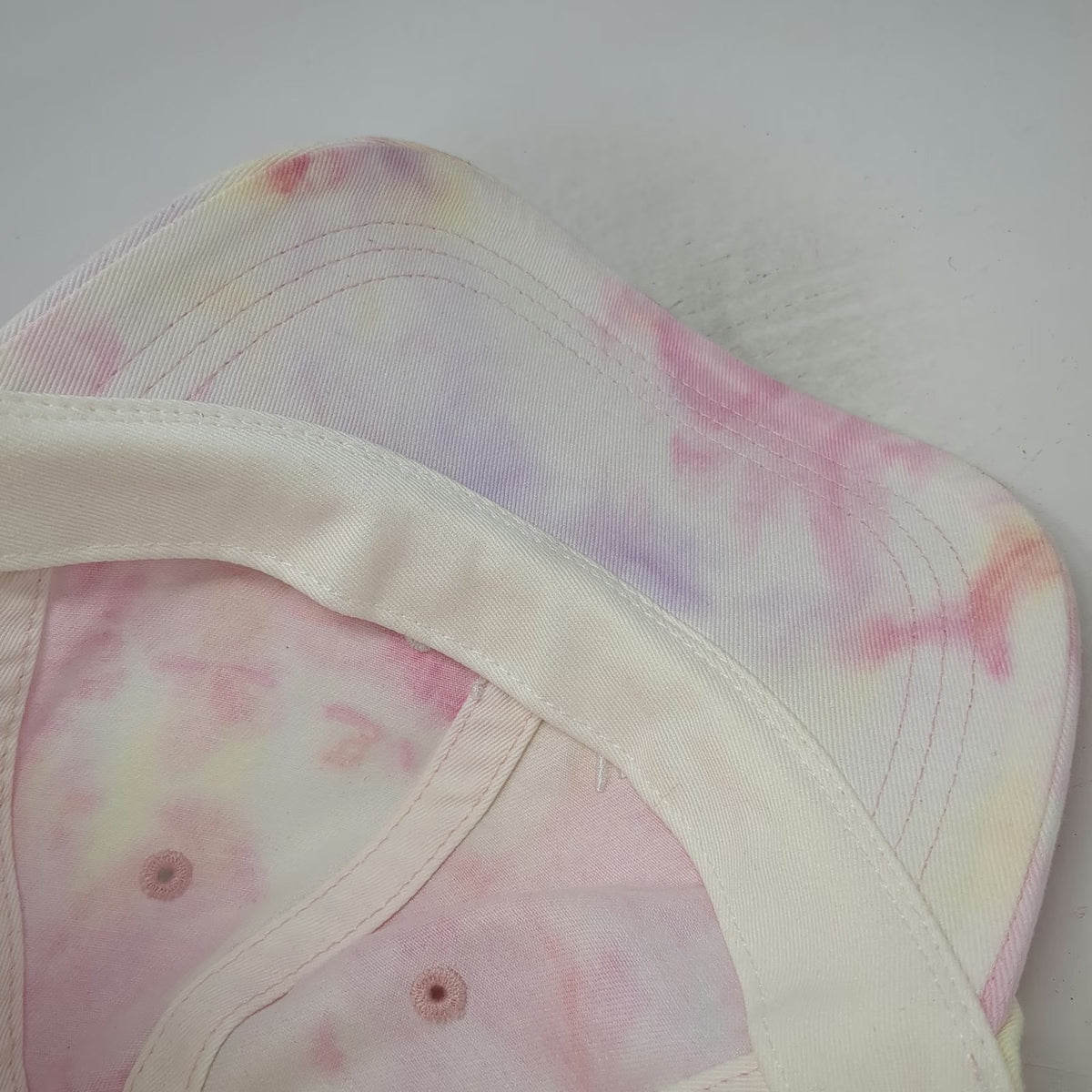 PINK Victoria's Secret Baseball Cap Pink One Size Tie-Dye Script Logo Hat