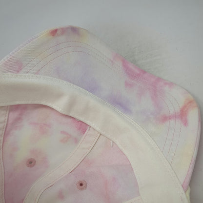 PINK Victoria's Secret Baseball Cap Pink One Size Tie-Dye Script Logo Hat
