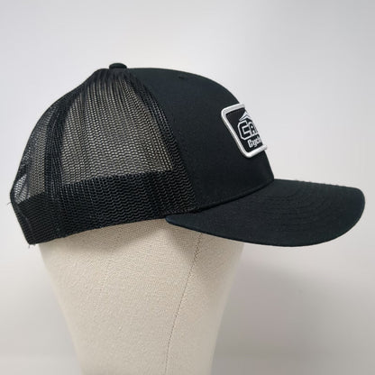 Richardson Trucker Hat Black One Size Carls Cycle Sales Mesh Snapback Patch Logo