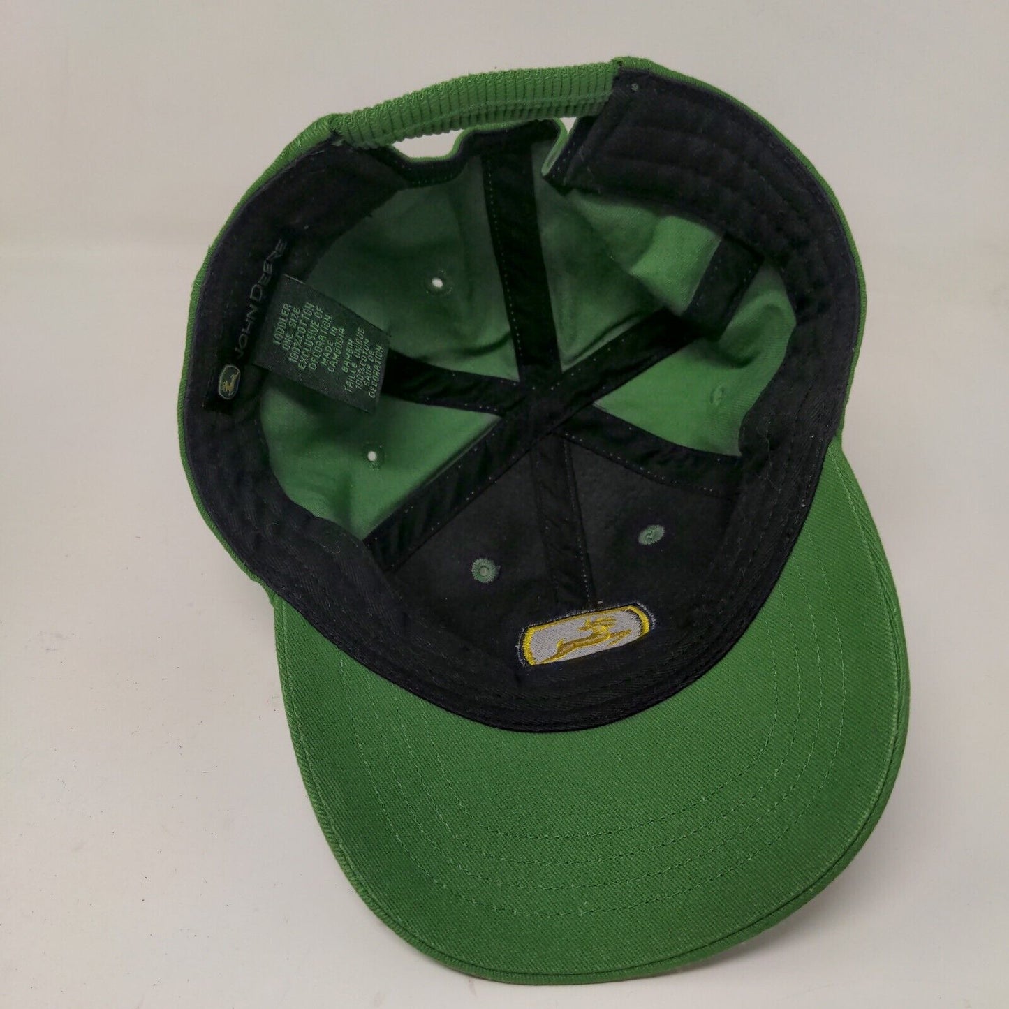 John Deere Boy's Toddler Hat Green Size OS Embroidered Logo 100% Cotton