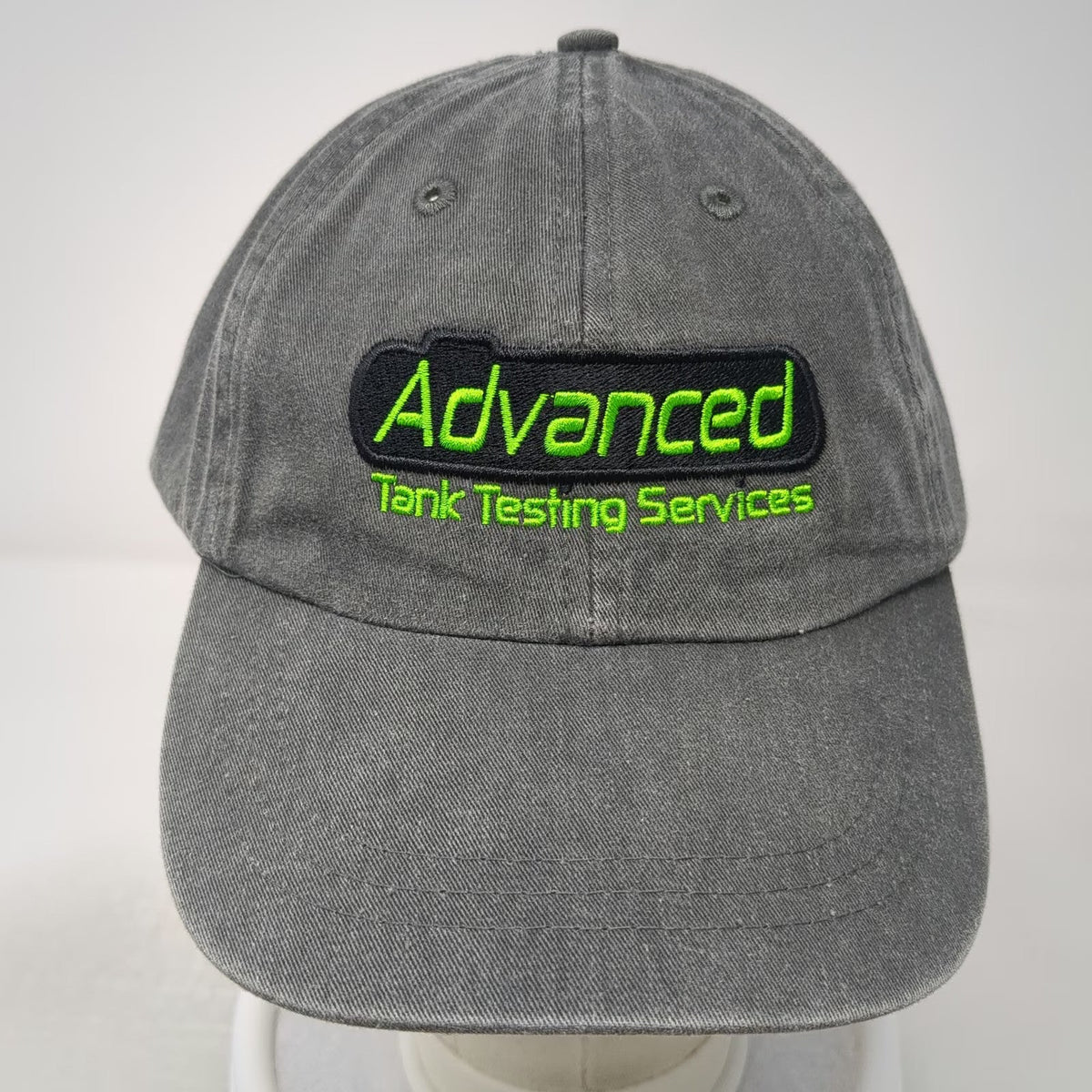 Adams Baseball Cap Gray One Size Advanced Tank Testing Services Slideback Hat