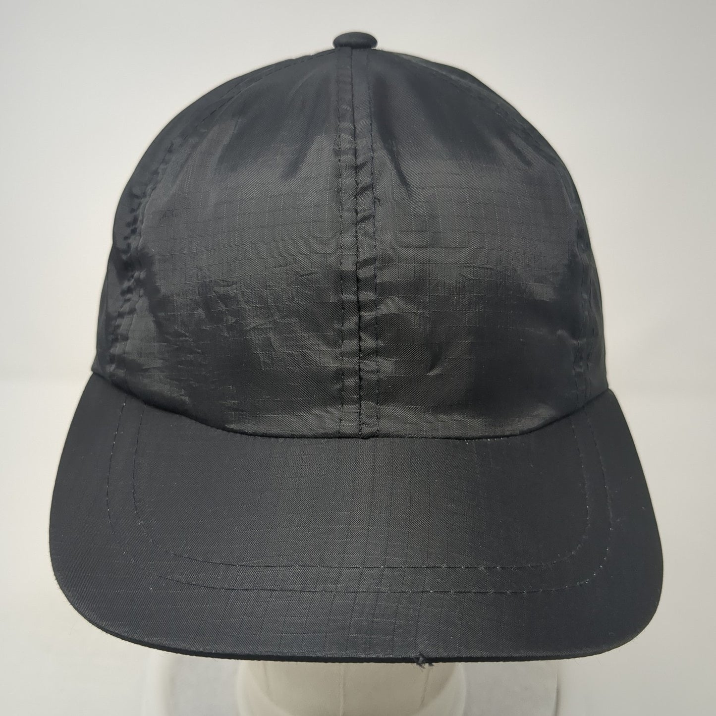 Unbranded Snapback Hat Black One Size Adjustable Lightweight 6 Panel Blank