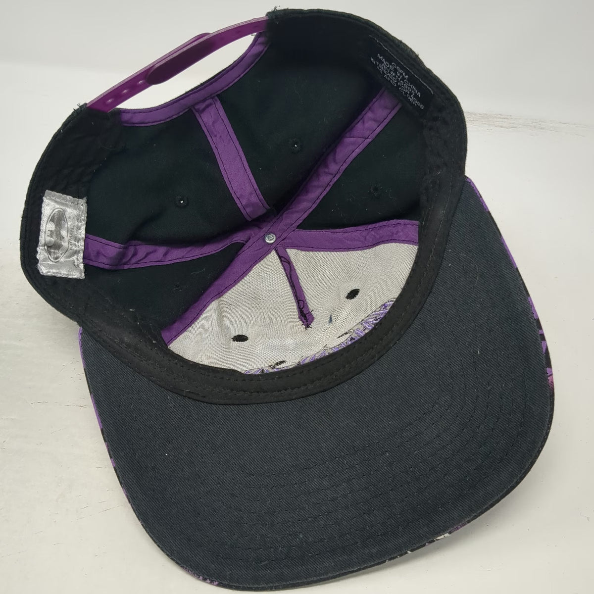 Bioworld Batman Joker 5 Panel Snapback Black Purple One Size Hat Killing Joke