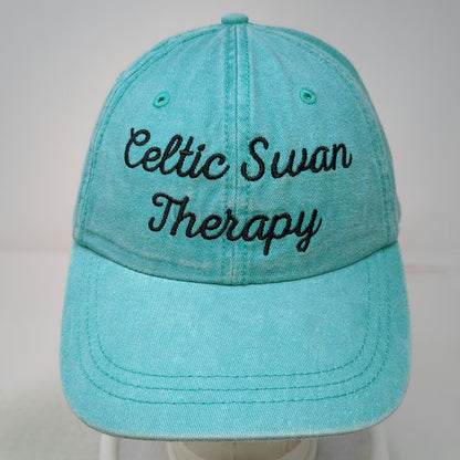 Baseball Cap Blue One Size Celtic Swan Therapy Embroidered Slideback Cotton Hat