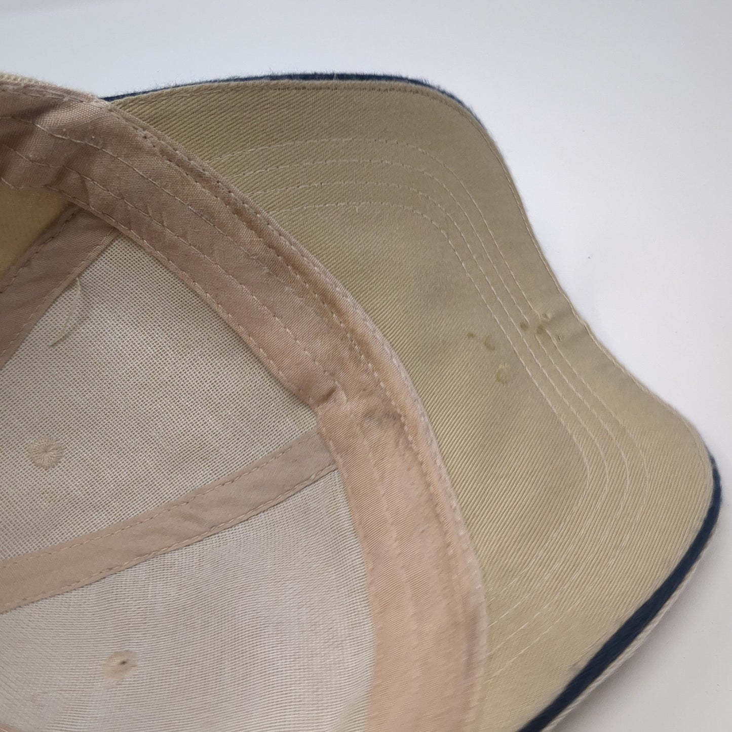 Unbranded Strapback Hat Beige One Size Solid Adjustable Outdoor Blank