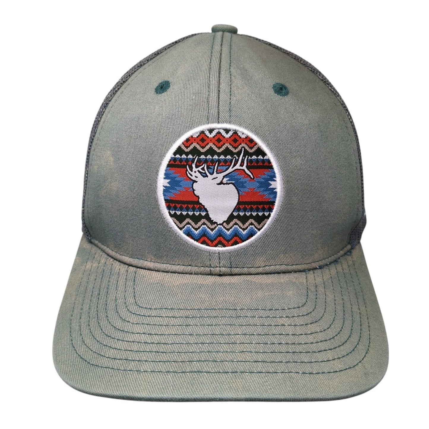 Westrek Patch Snapback Mesh Back Trucker Hat Green One Size Hunting