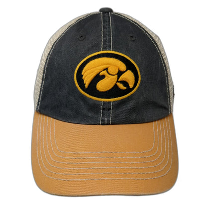 Iowa Hawkeyes NCAA Top of the World Trucker Hat Gray Orange One Size Snapback