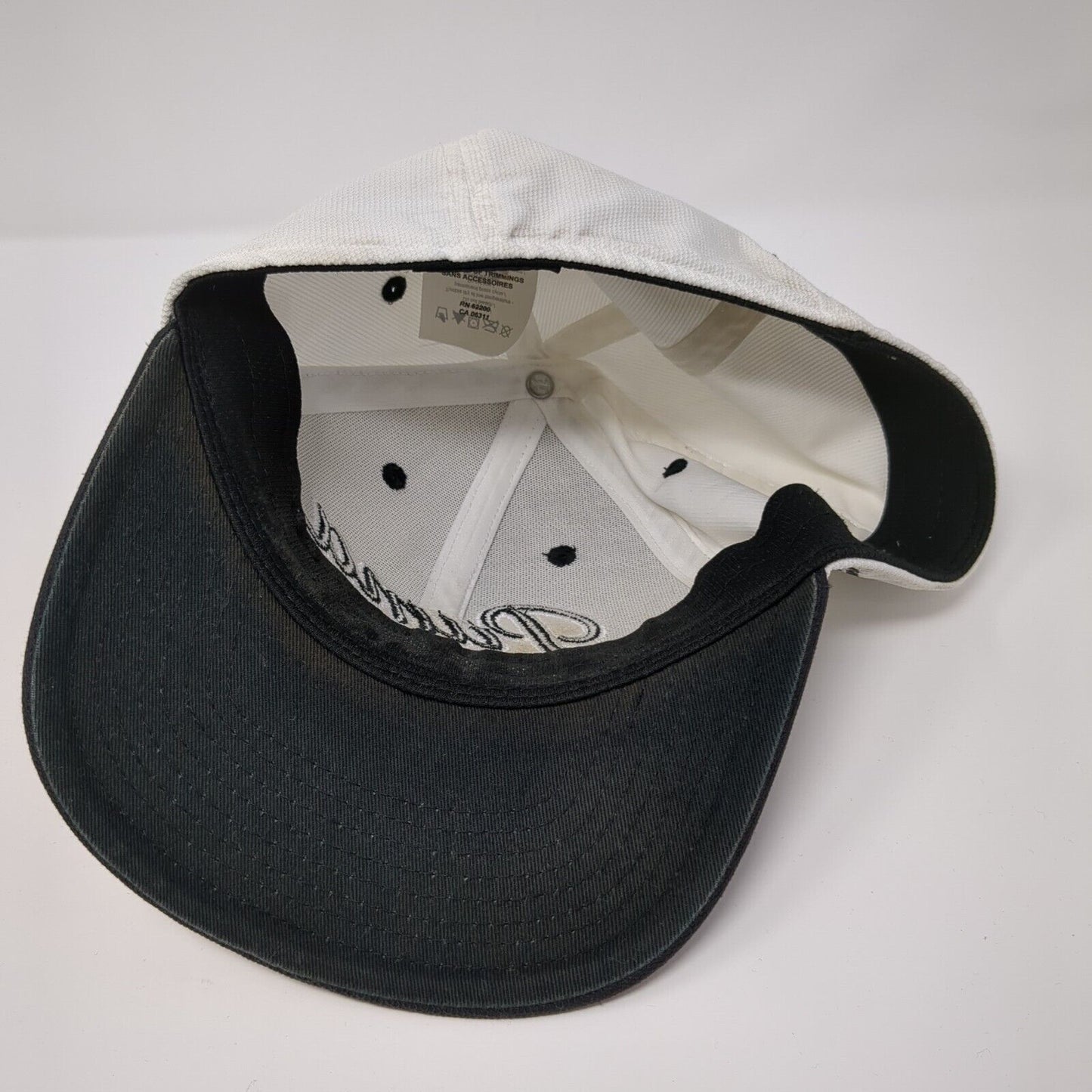 PUMA Fitted Hat White S/M Embroidered Colorblock Dry Cell 6 Panel