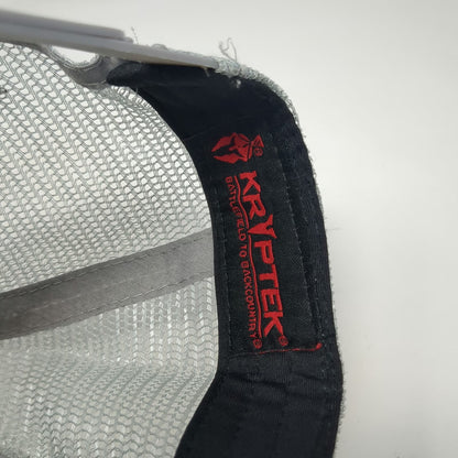 Kryptek Trucker Hat Gray Camo One Size Snapback Patch American Flag Mesh Back