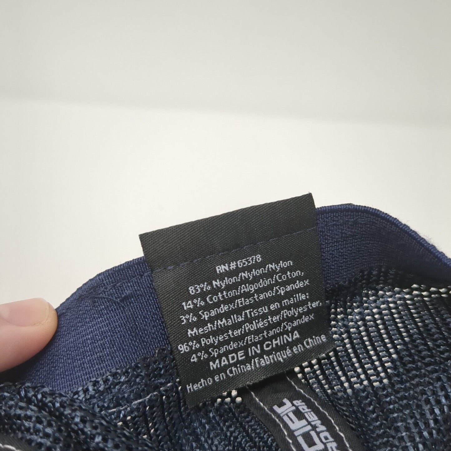 Pacific Headwear Fitted Trucker Hat Blue 6 7/8-7 3/8 Mesh Back 6 Panel Blank