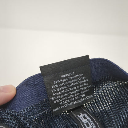 Pacific Headwear Fitted Trucker Hat Blue 6 7/8-7 3/8 Mesh Back 6 Panel Blank