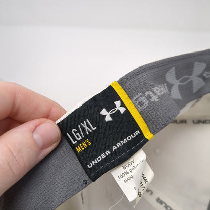 Under Armour Fitted Hat White Size L/XL Embroidered 6 Panel I Will Polyester