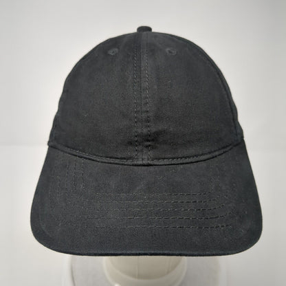 Unbranded Slideback Hat Black One Size Adjustable Vented Holes 6 Panel Blank