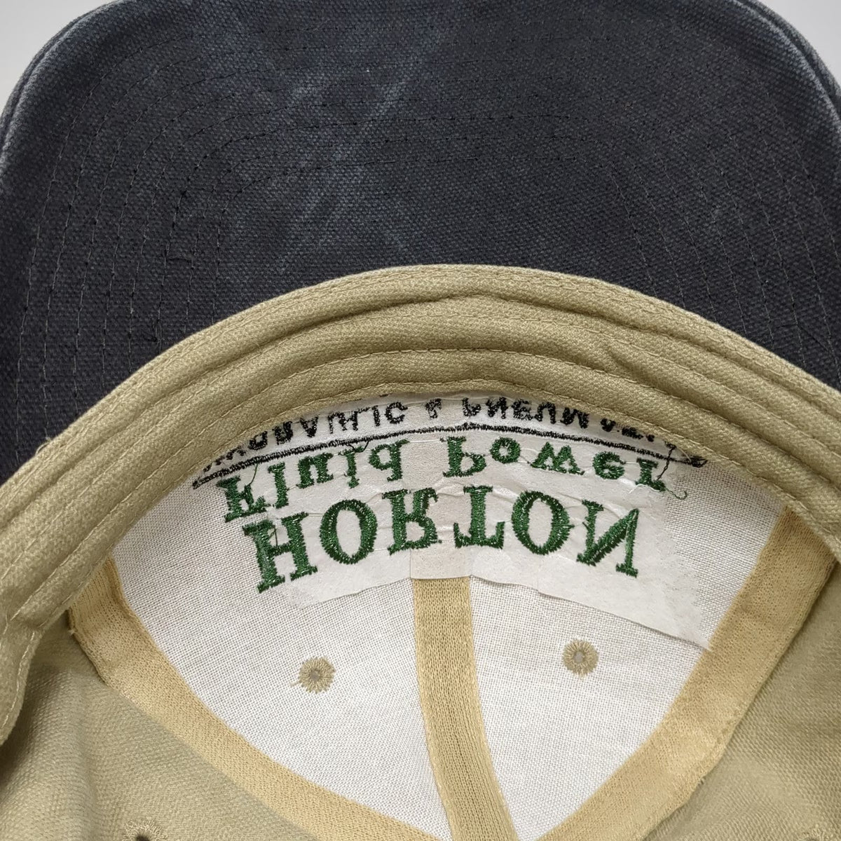 Horton Fluid Power Hydraulic Pneumatic Beige Baseball Cap One Size Slideback Hat