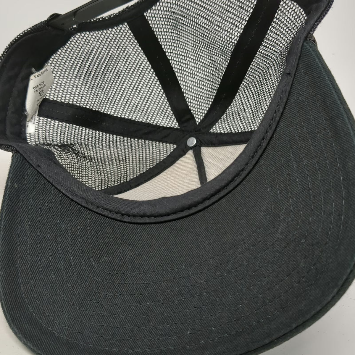 Dakine Trucker Hat Black One Size Mesh Back Rope Snapback Deer Graphic Outdoor