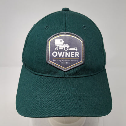 Owner Patch Strapback Hat Green One Size Solid Adjustable Richardson