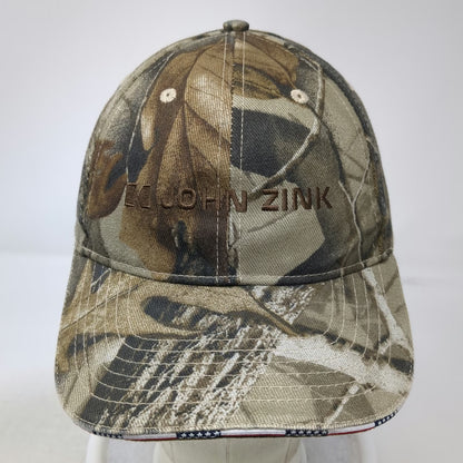 Kati Baseball Cap Brown Camo One Size John Zink American Flag Trim Strapback Hat