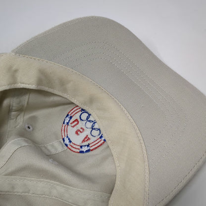 K-Products Baseball Cap Beige One Size Olympic USA Rings Team 2008 Hat