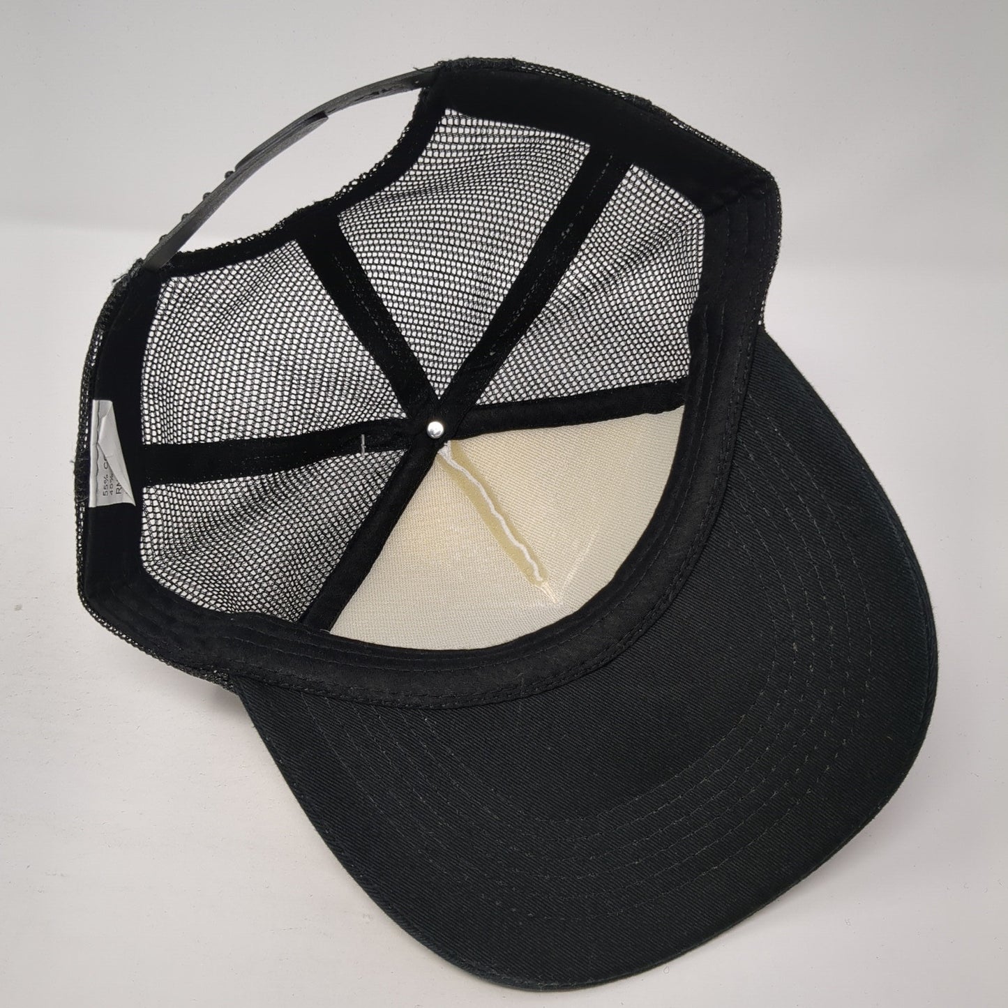 Unbranded Snapback Mesh Back Foam Trucker Hat Blank Distressed Cotton Blend