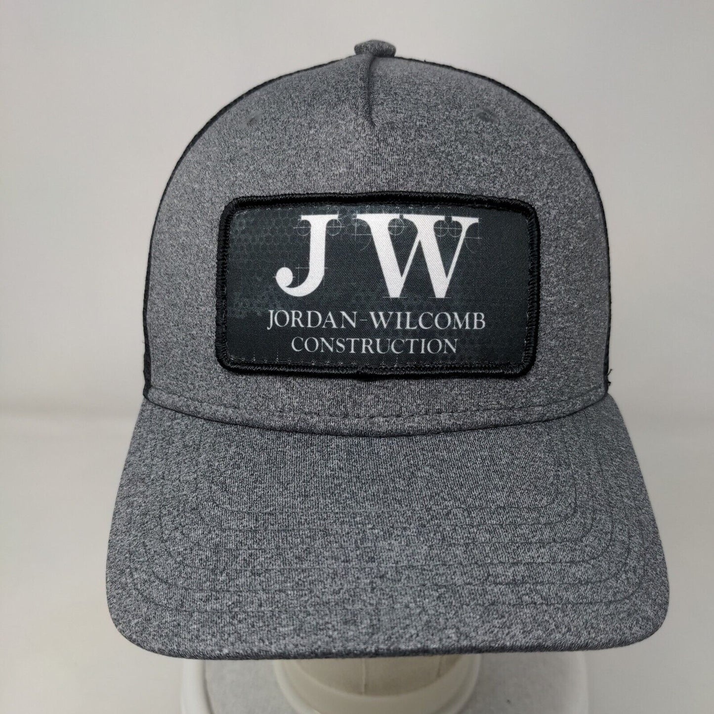 JW Jordan Wilcomb Construction Snapback Trucker Hat Gray OSFM Outdoor Cap
