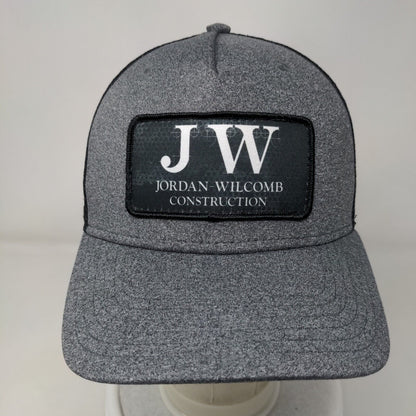 JW Jordan Wilcomb Construction Snapback Trucker Hat Gray OSFM Outdoor Cap