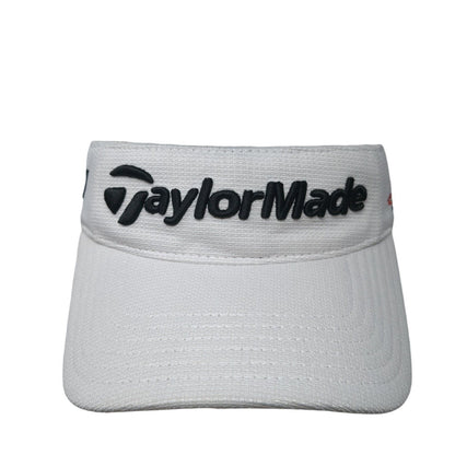 TaylorMade Strapback Sun Visor Hat White One Size Burner R11 Embroidered