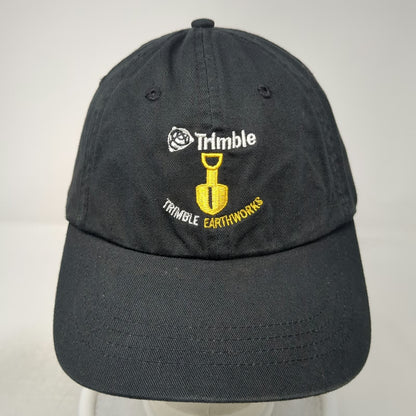 KC Caps Baseball Cap Black One Size Trimble Earthworks Shovel Logo Hat Slideback