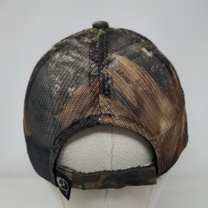 Machias Savings Bank Snapback Mesh Back Trucker Hat Camo One Size