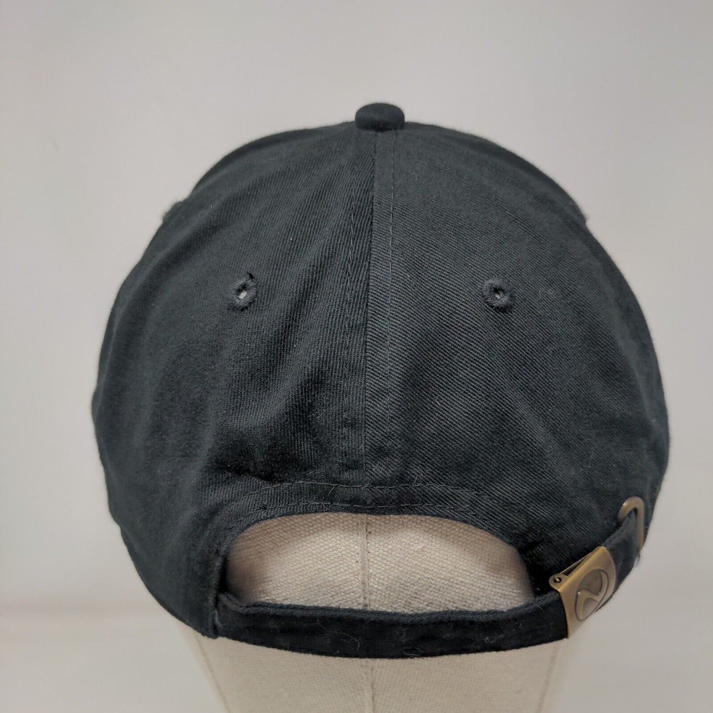 Newhattan Slideback Hat Black OSFA Adjustable Embroidered 6 Panel