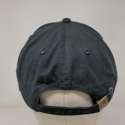 Newhattan Slideback Hat Black OSFA Adjustable Embroidered 6 Panel