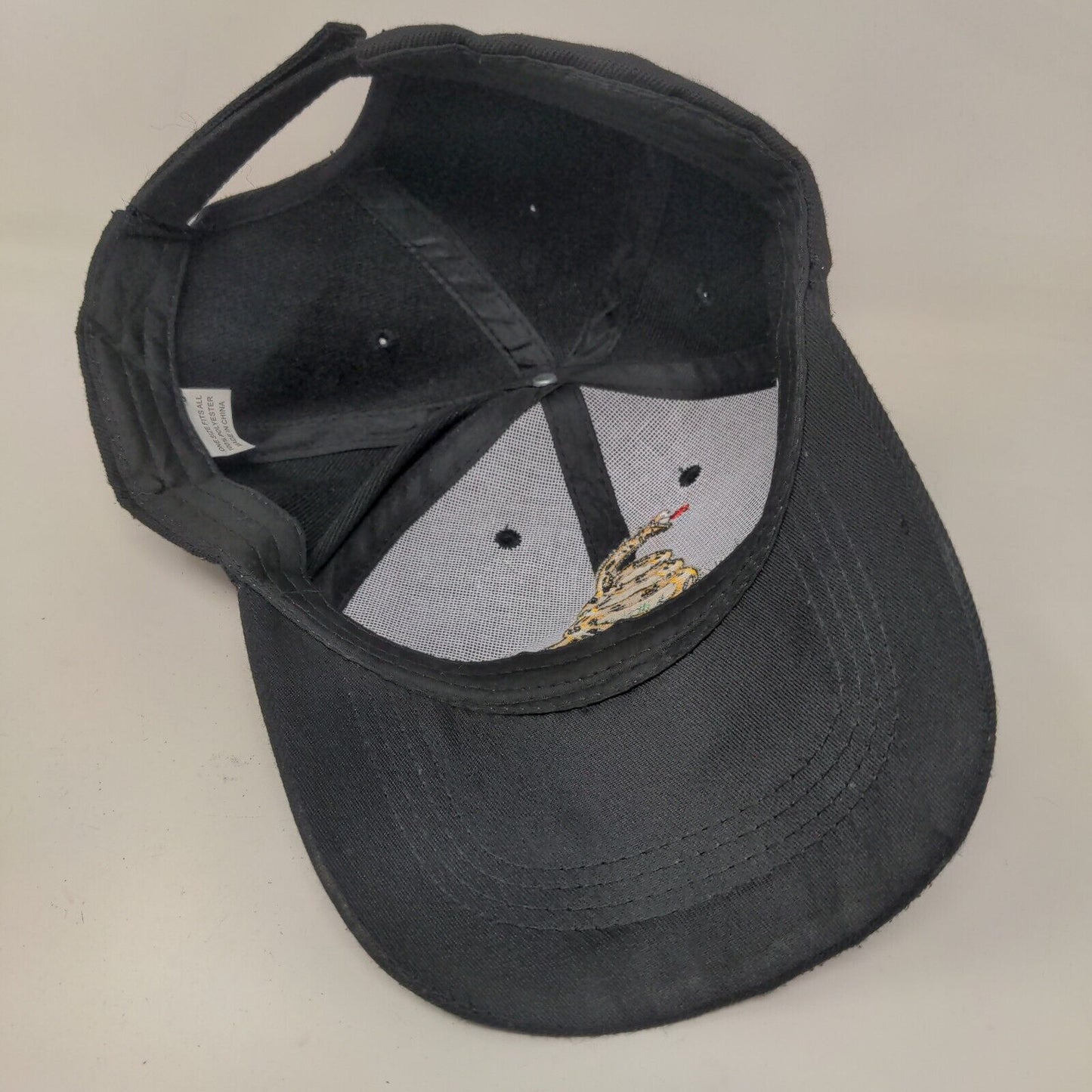 Unbranded Men's Strapback Hat Black Size OSFA Don't Tread On Me Embroidered