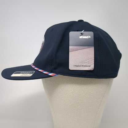 ahead 5 Panel Blue One Size Rope Hat Snapback Hollows Est 1999 Performance