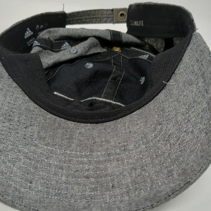 Adidas Baseball Cap Gray One Size Cotton Slideback Tonal Logo Climalite Hat