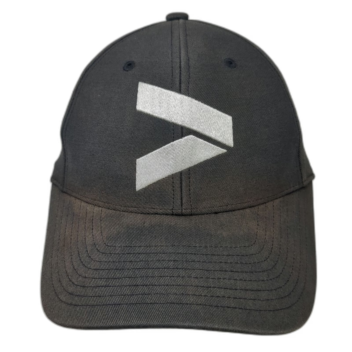 Veer Baseball Cap Black M Stretch Fit Embroidered Logo Curved Brim Comfort Hat