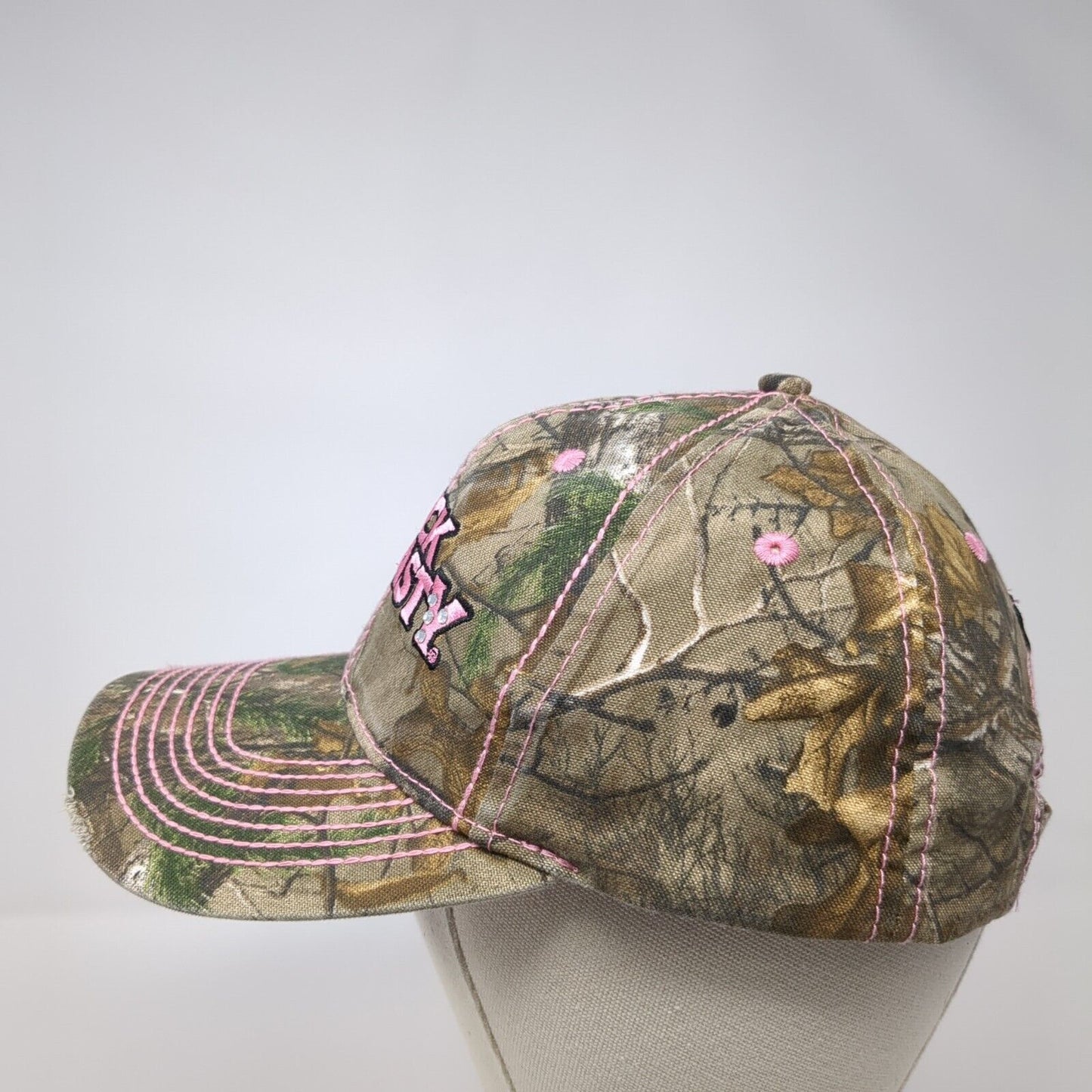 Duck Dynasty Strapback Hat Camouflage OS Adjustable Distressed Paramount Outdoor