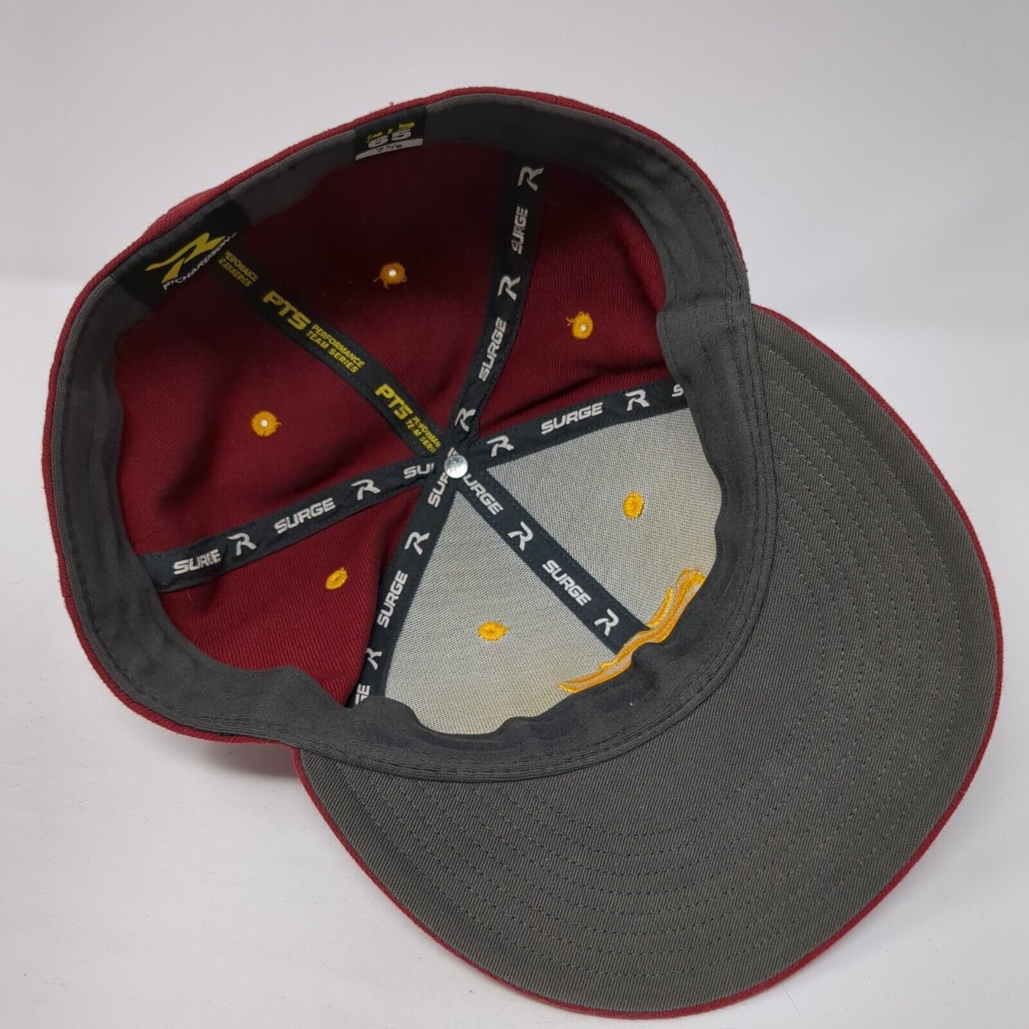 Richardson Surge Fitted Hat Red 7 5/8 Embroidered Logo 6 Panel Outdoor