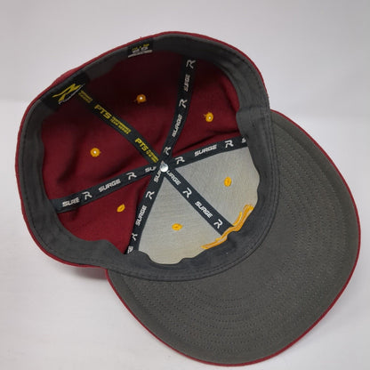 Richardson Surge Fitted Hat Red 7 5/8 Embroidered Logo 6 Panel Outdoor