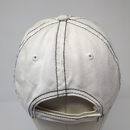 Neckover Bull Tuff Strapback Hat White One Size Adjustable 6 Panel