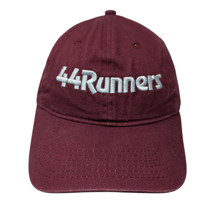 44 Runners Slideback Hat Red One Size Solid Adjustable Port & Company