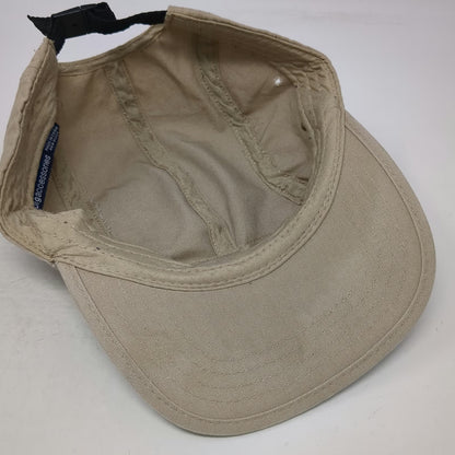 Big Accessories 5 Panel Beige One Size Slideback Flat Brim Cotton Blank Hat