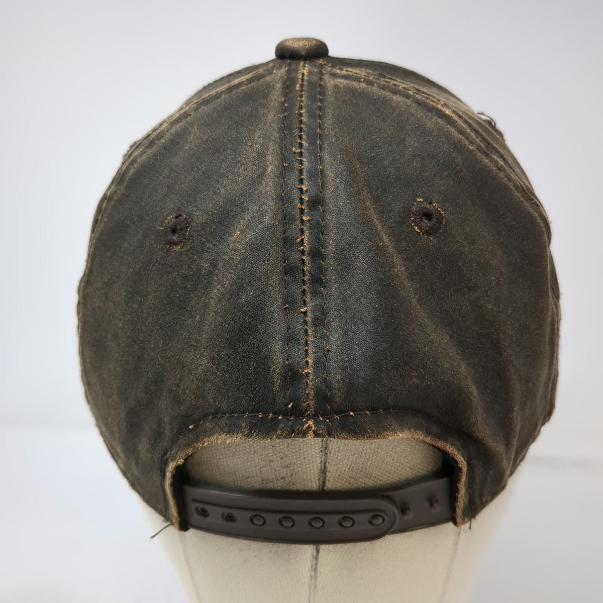 RMEF Snapback Brown One Size Distressed Elk Hunting Conservation Logo Hat